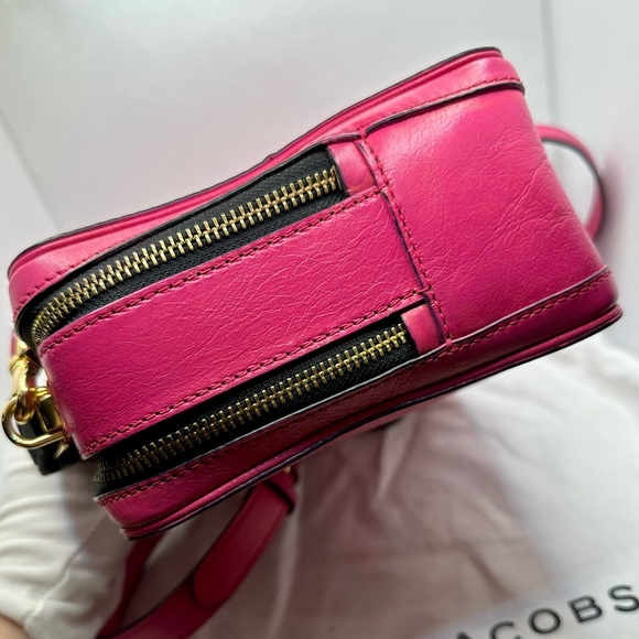EUC Marc Jacobs Diva Pink Distressed Leather The Box 23 Crossbody Bag - Picture 10 of 17